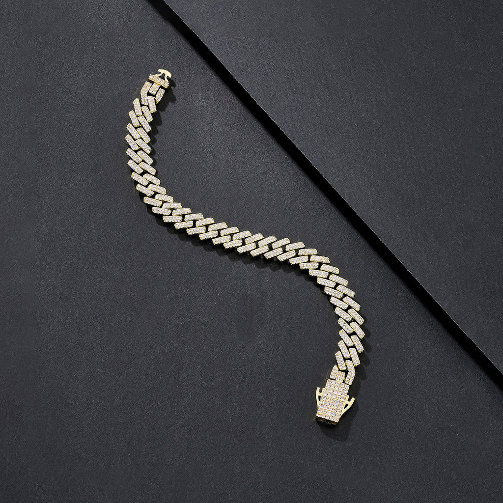 8mm Compact-Link Plain Miami Cuban Bracelet