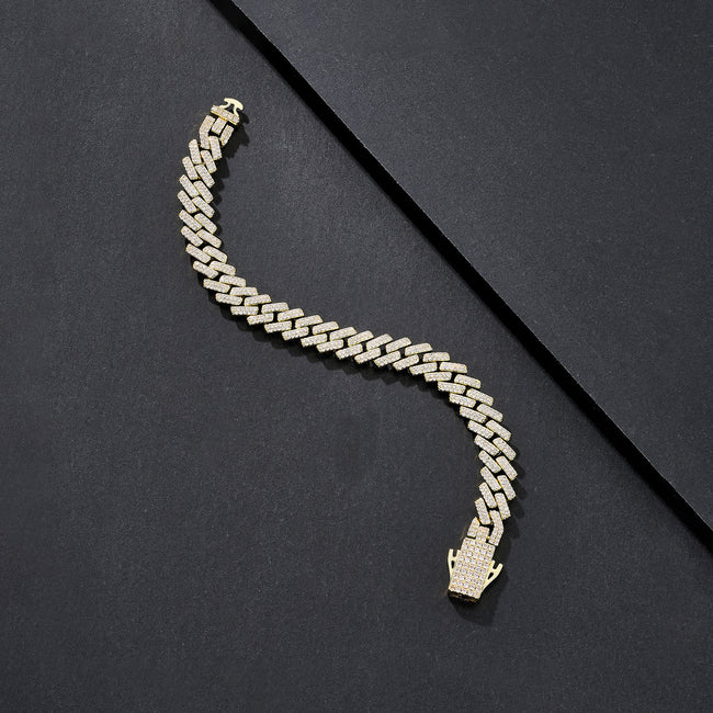 8mm Compact-Link Plain Miami Cuban Bracelet Main Image