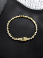 3mm Halo Cross Tennis Bracelet