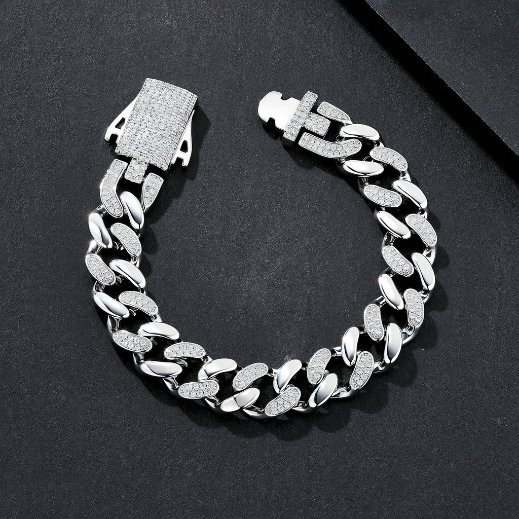 12mm Classic Plain Miami Cuban Bracelet