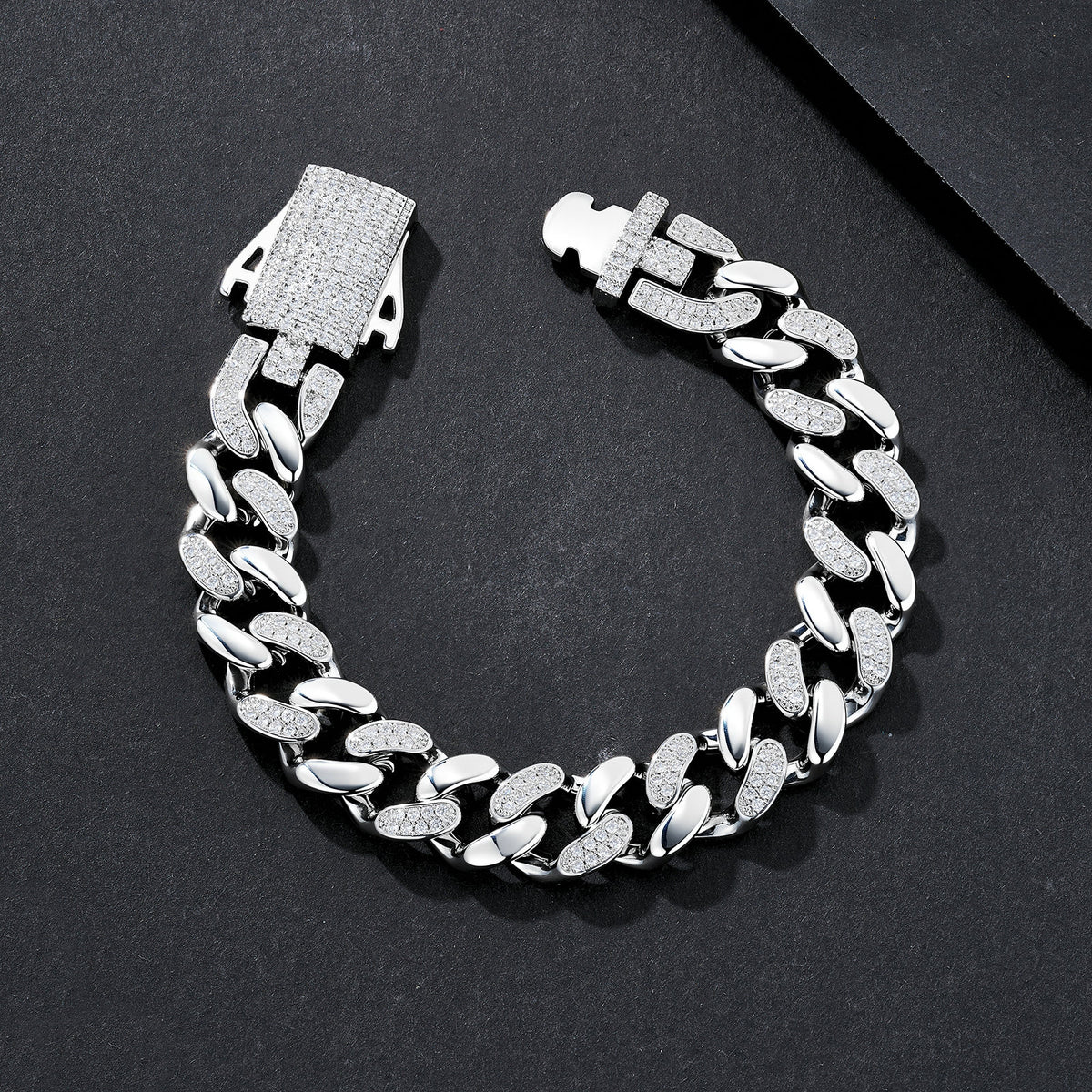 12mm Classic Plain Miami Cuban Bracelet