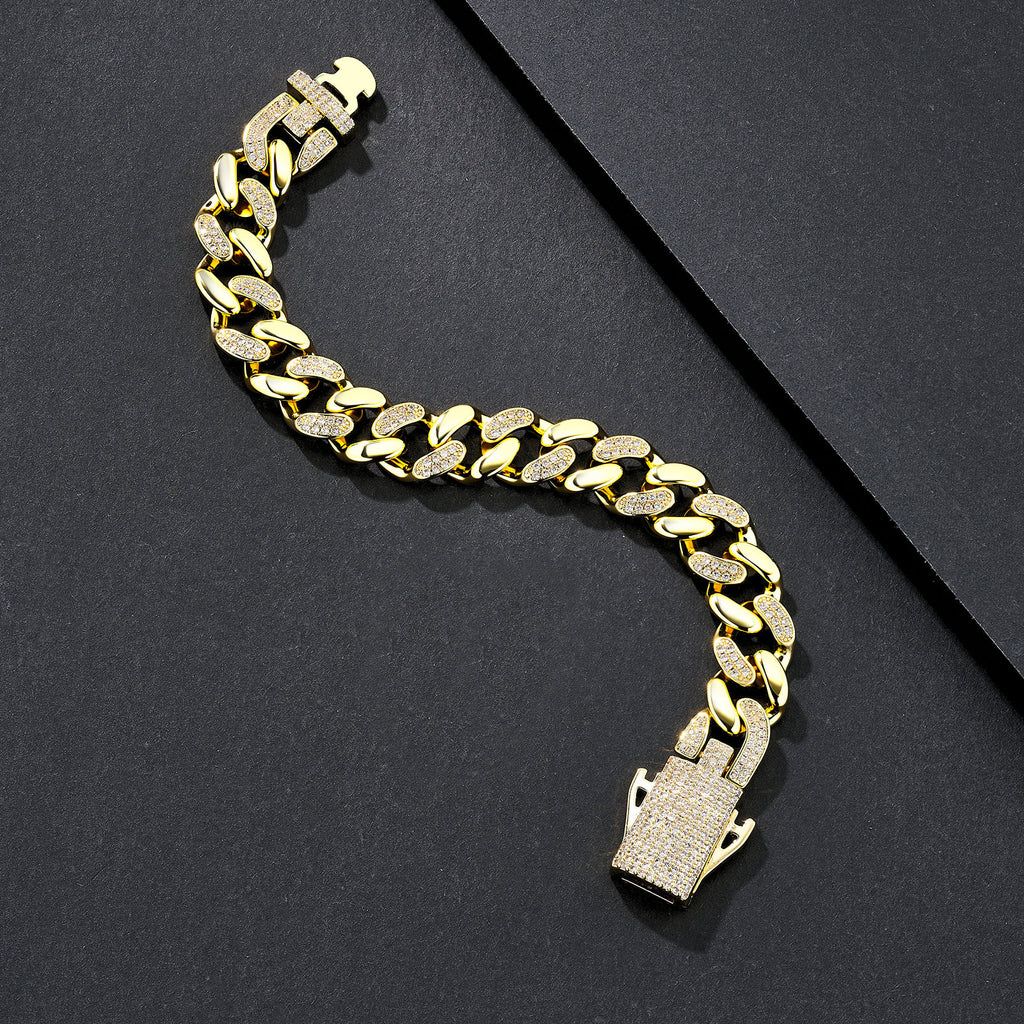 12mm Classic Plain Miami Cuban Bracelet