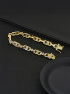 7mm Figure-8 Square CZ Bracelet