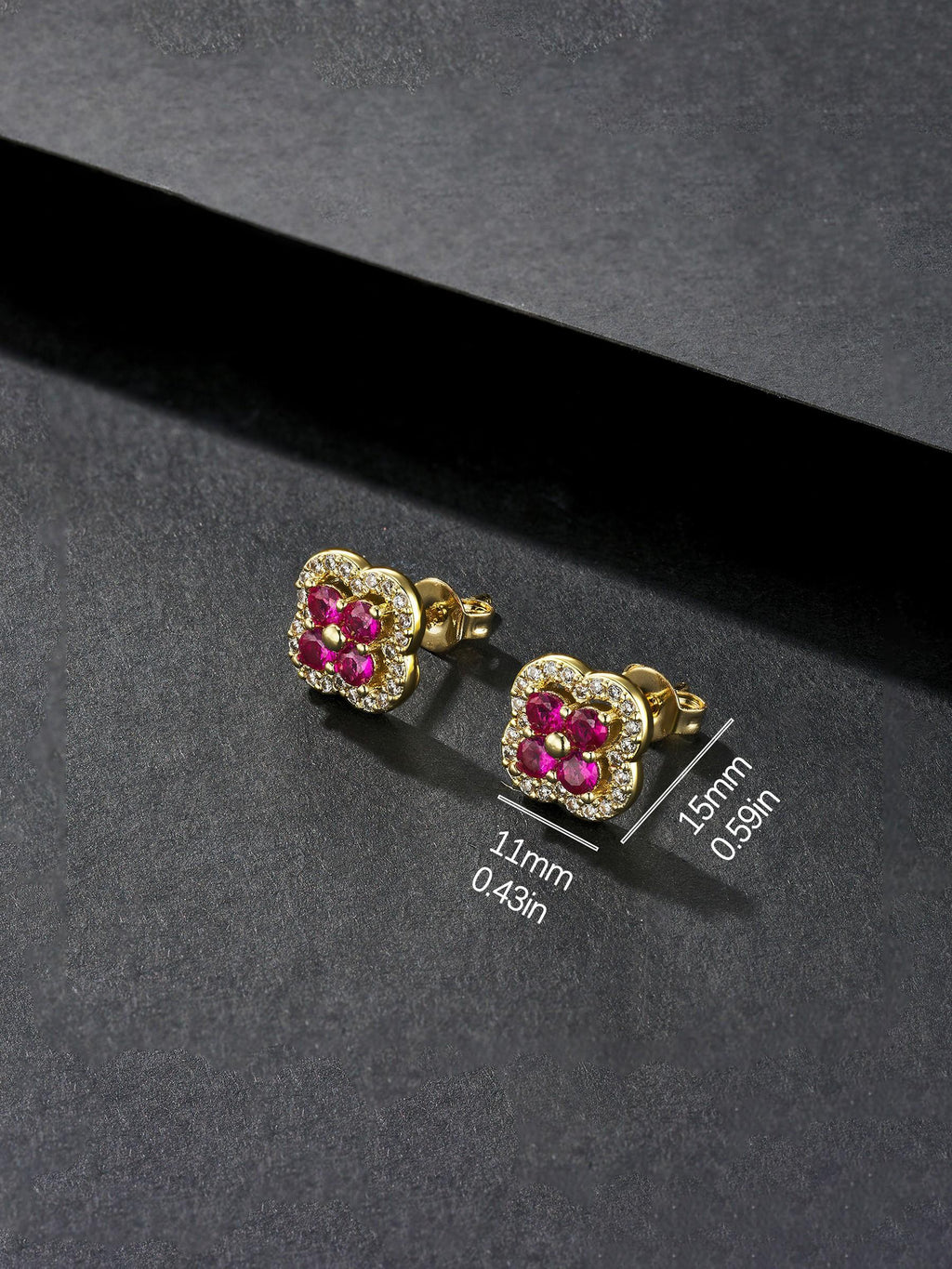 Iced Street CZ Stud Earrings