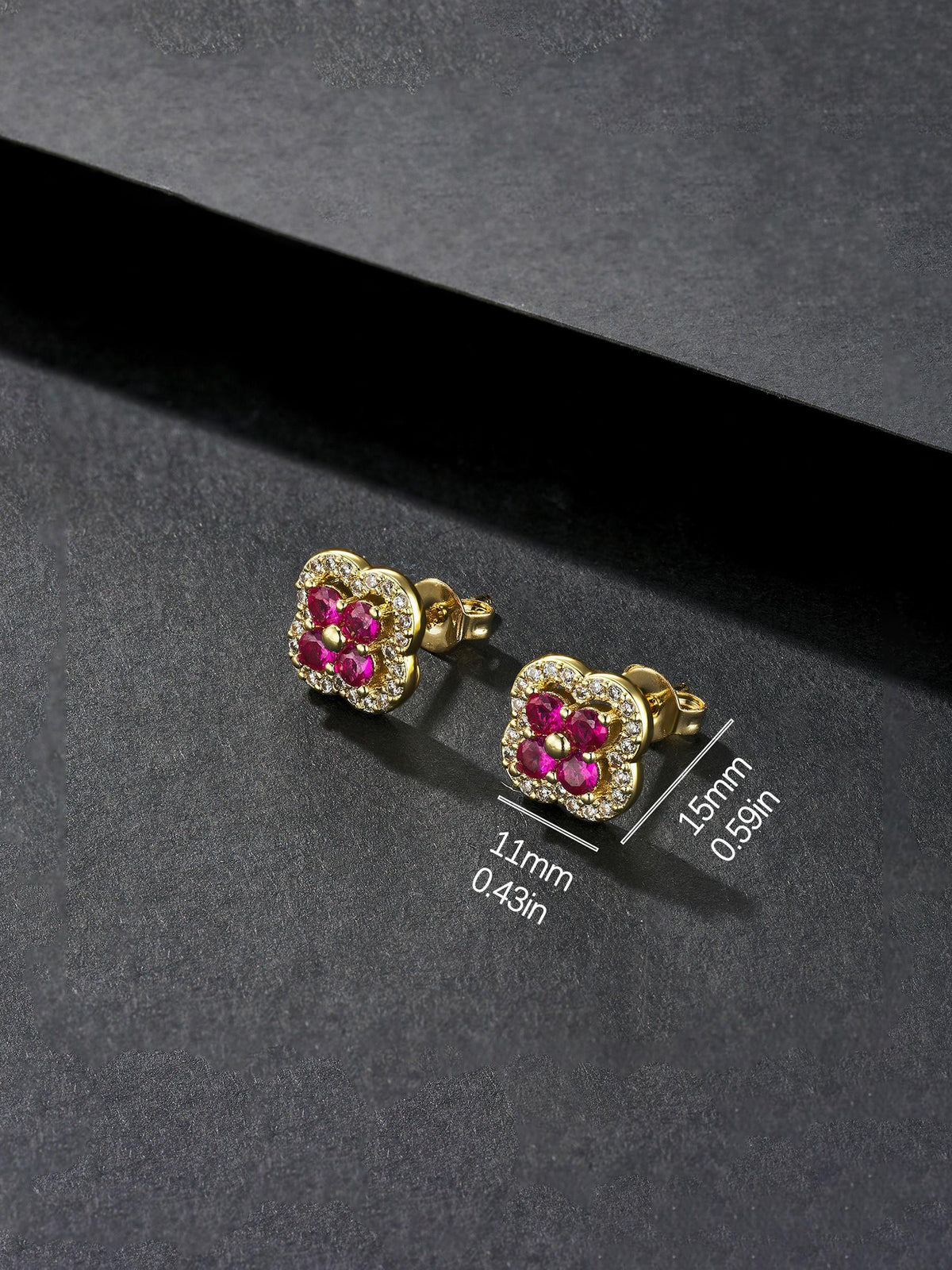 Iced Street CZ Stud Earrings