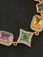Vintage Color CZ Chain