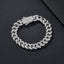 10mm Gloss-Prong Iced Miami Cuban Bracelet