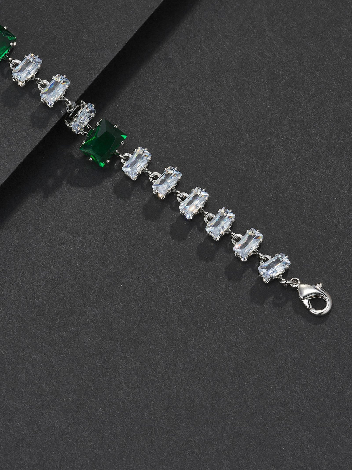 Green Baguette Bracelet