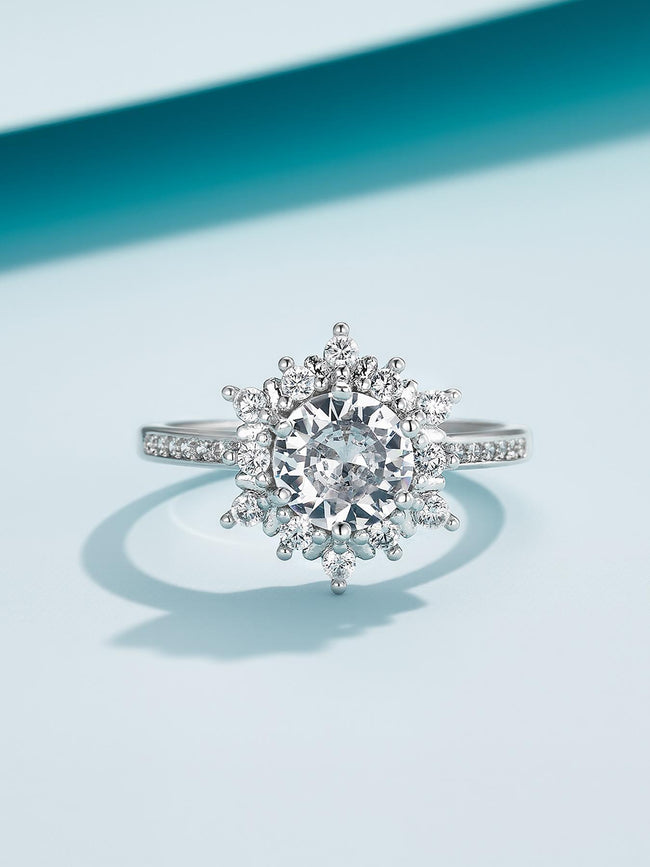 Flower CZ Ring Main Image
