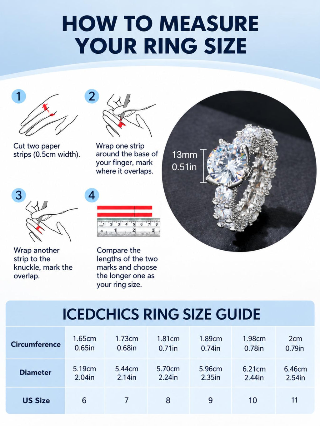 Prong Ice Crown Ring