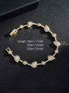 Teardrop Couple CZ Bracelet