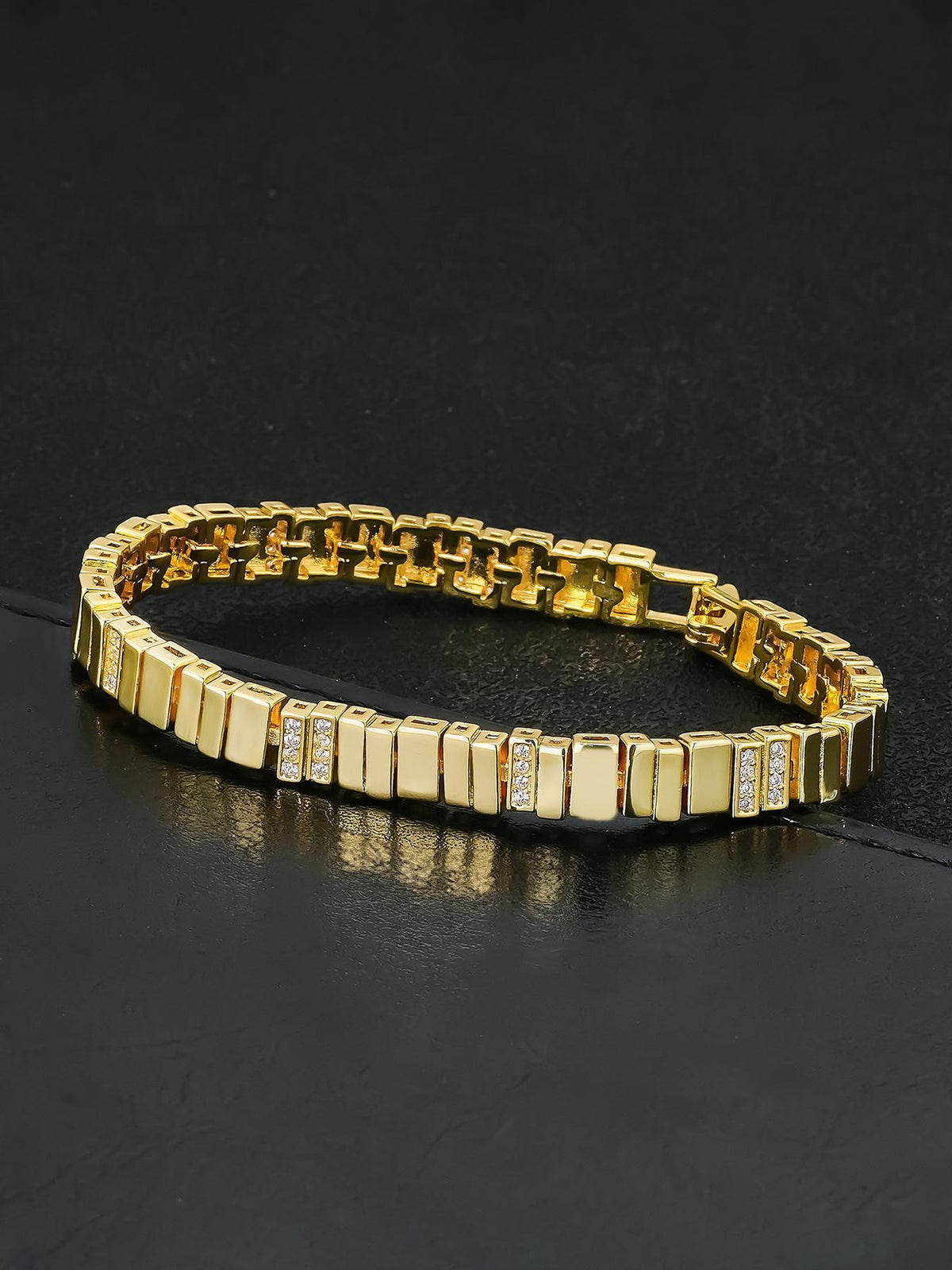 Minimal Cube CZ Bracelet