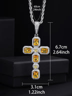 Sugar Cube Cross Pendant
