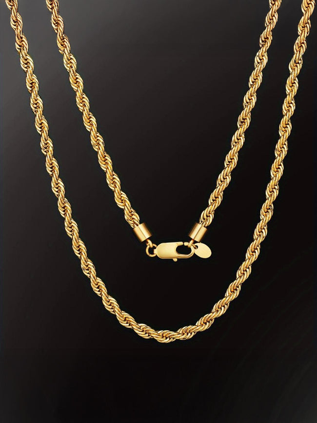 6.5mm Gold Rope Chain Main Image