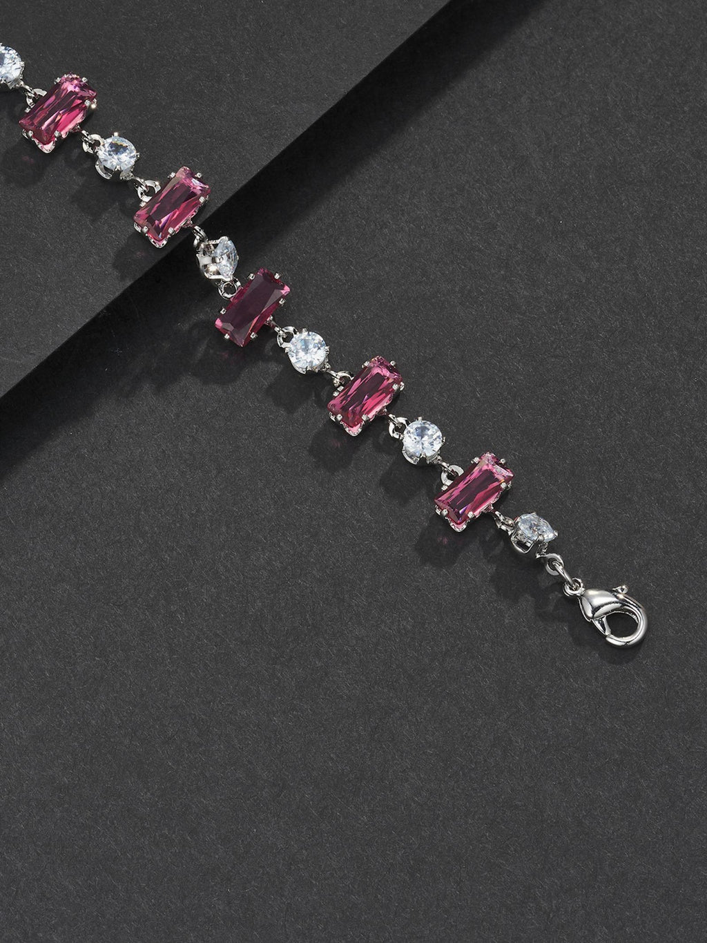 9mm Red Baguette Bracelet