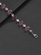 9mm Red Baguette Bracelet