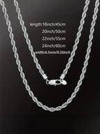 6.5mm Gold Rope Chain
