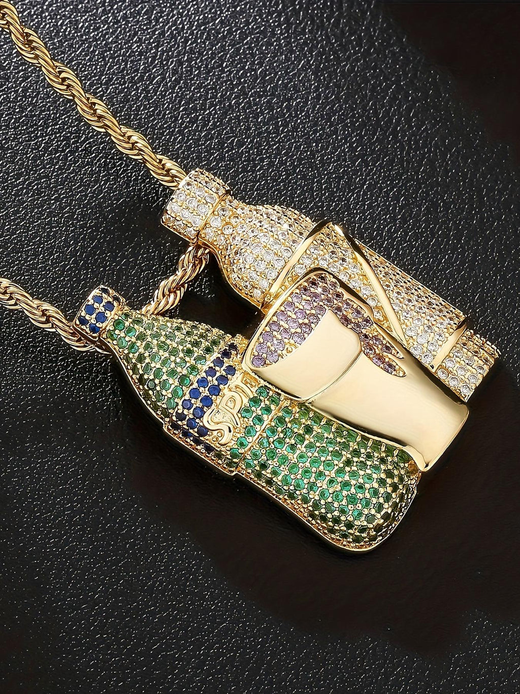 3D Liquor Bottle Pendant