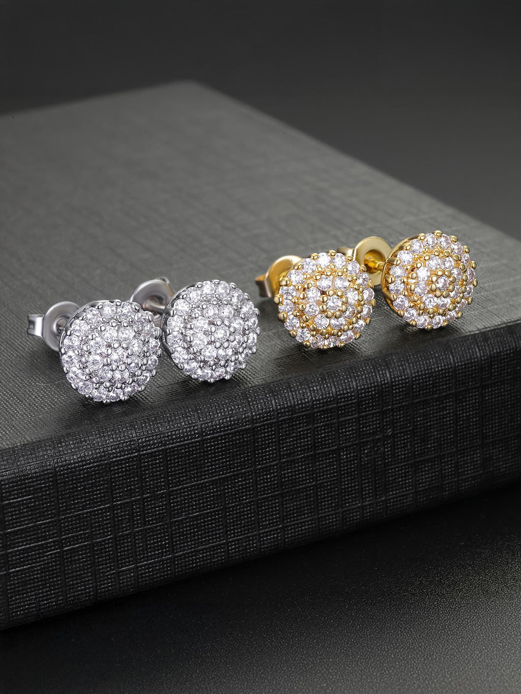 Triple Circle Stud Earrings
