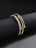 Snake Open-Cuff Hip-Hop Bangle