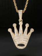 Iced Crown Pendant