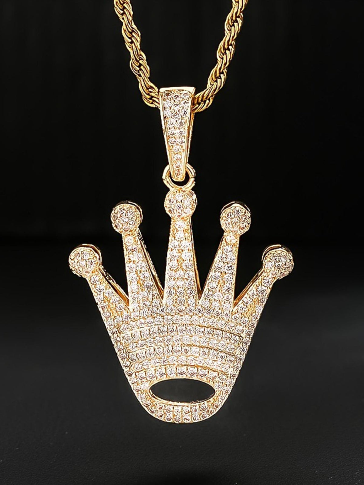Iced Crown Pendant