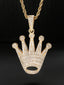 Iced Crown Pendant