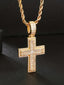 20mm Iced CZ Cross Pendant