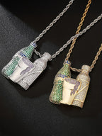 3D Liquor Bottle Pendant