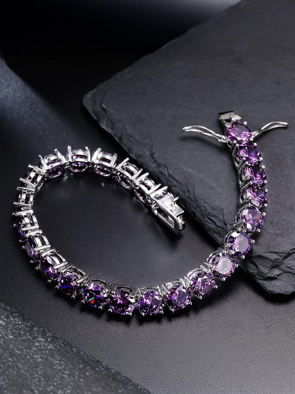 8MM Purple Tennis Bracelet