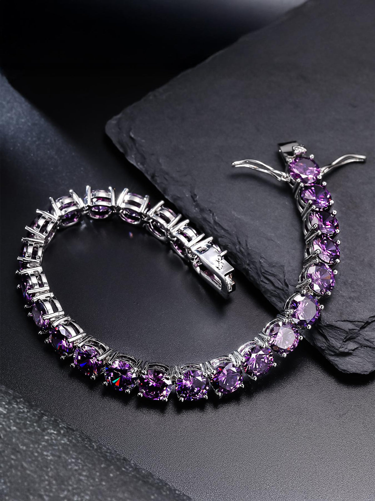 8MM Purple Tennis Bracelet