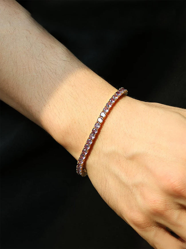 4MM Purple Tennis Bracelet Main Image
