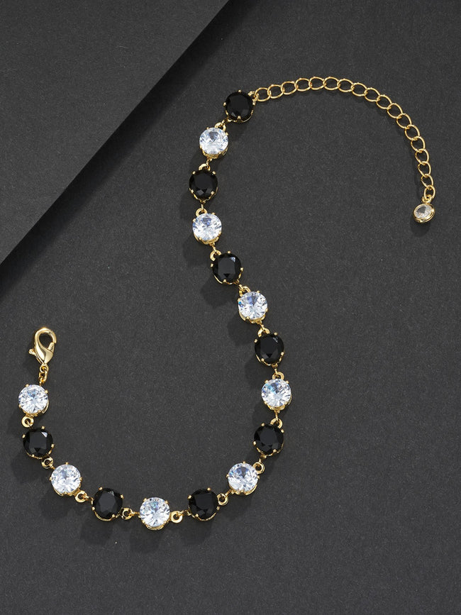 5MM Black Round Tennis Bracelet Main Image