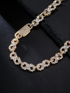 Iced Infinity CZ Cuban Link Necklace