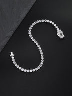 3mm Halo Cross Tennis Bracelet