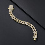 12mm Heavy-Weight Iced Miami Cuban Bracelet