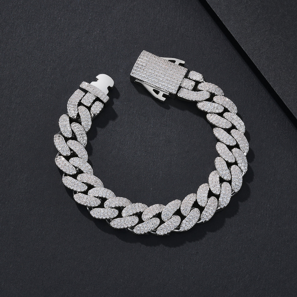 12mm Heavy-Weight Iced Miami Cuban Bracelet