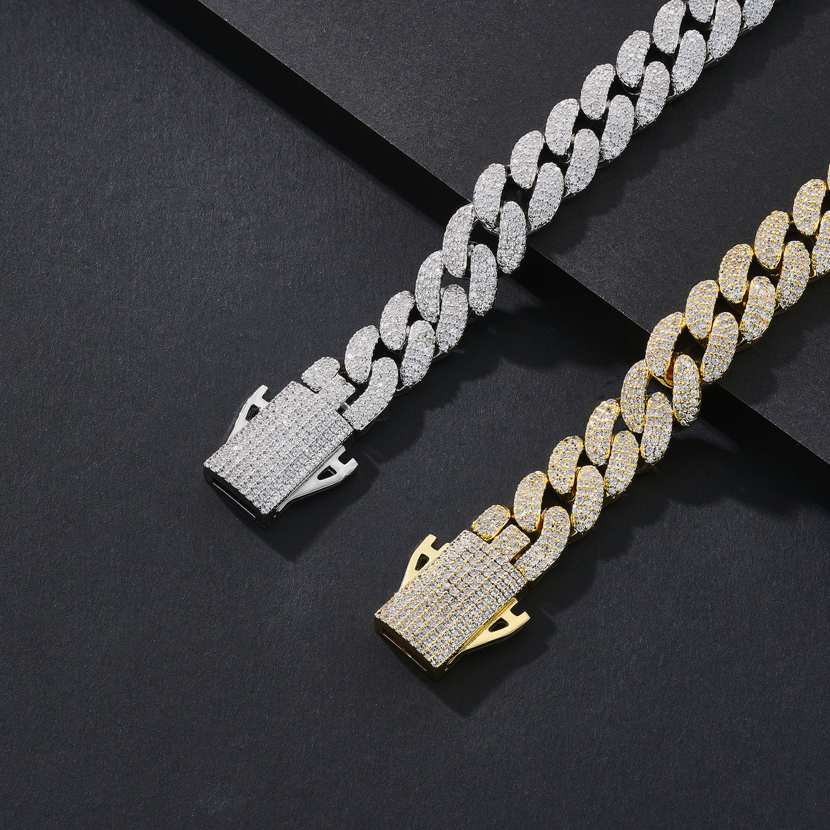 12mm Heavy-Weight Iced Miami Cuban Bracelet