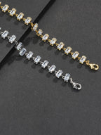 7mm Cube CZ Bracelet