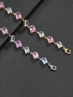 6mm Pink Baguette Bracelet