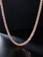 4mm Pink CZ Tennis Chain