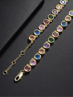 Color Round CZ Chain