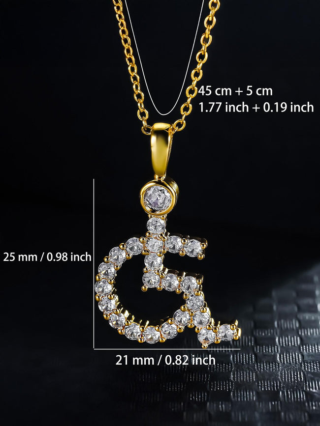 3D Wheelchair Figure Pendant Main Image