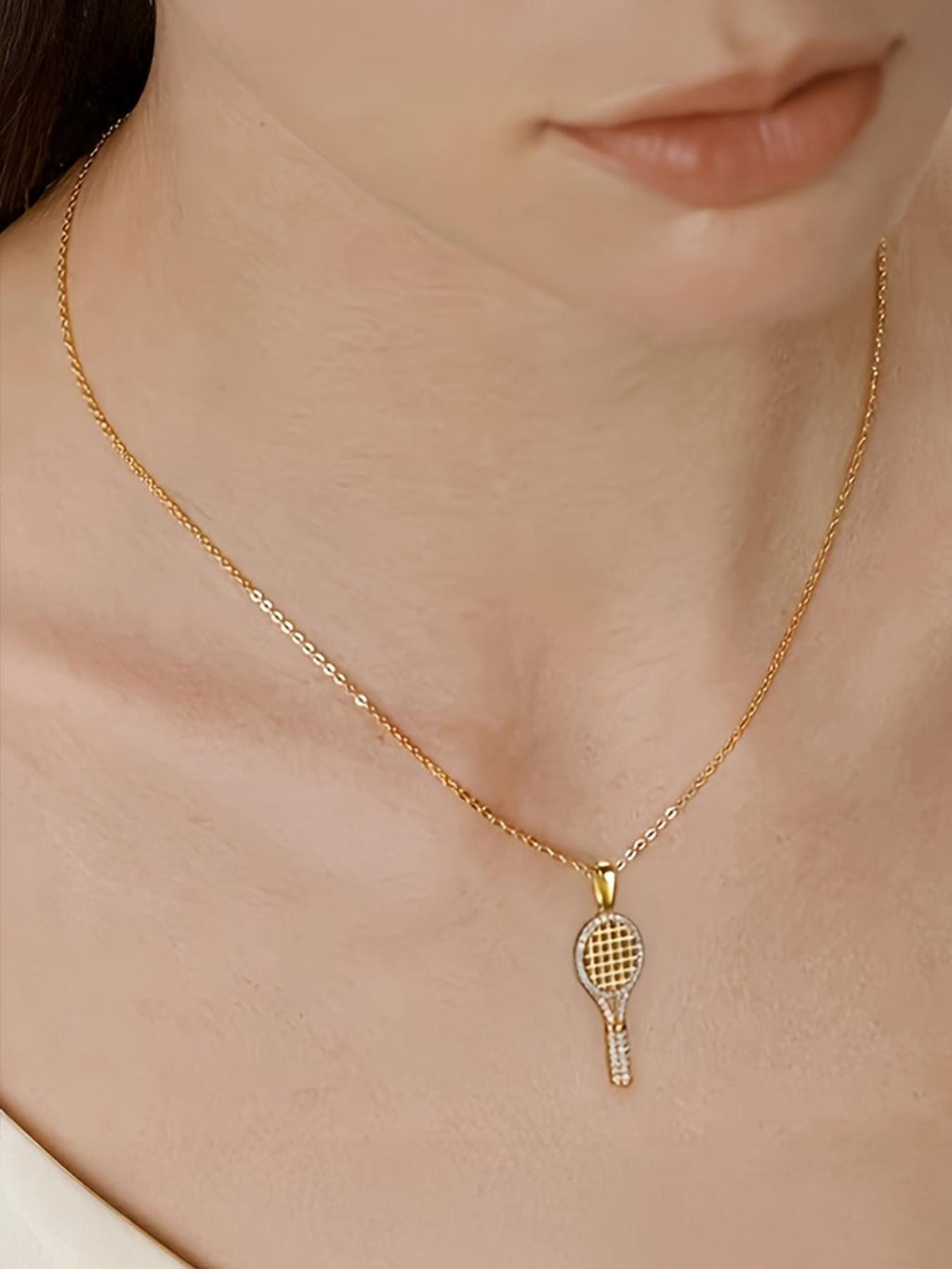 3D Tennis Racket Pendant