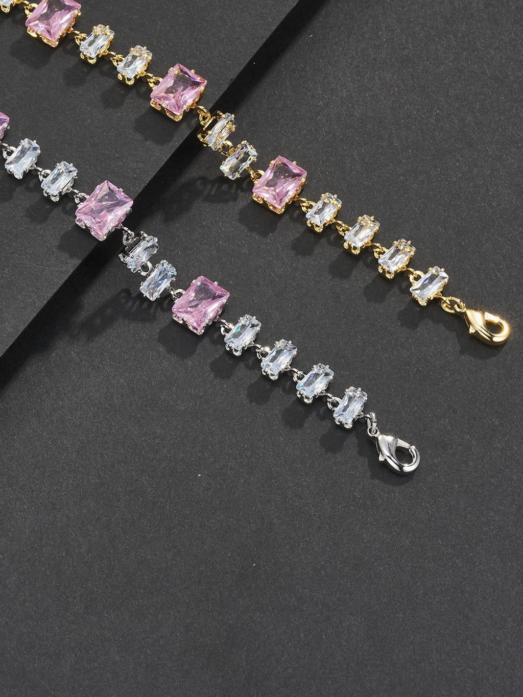 Pink Baguette Bracelet