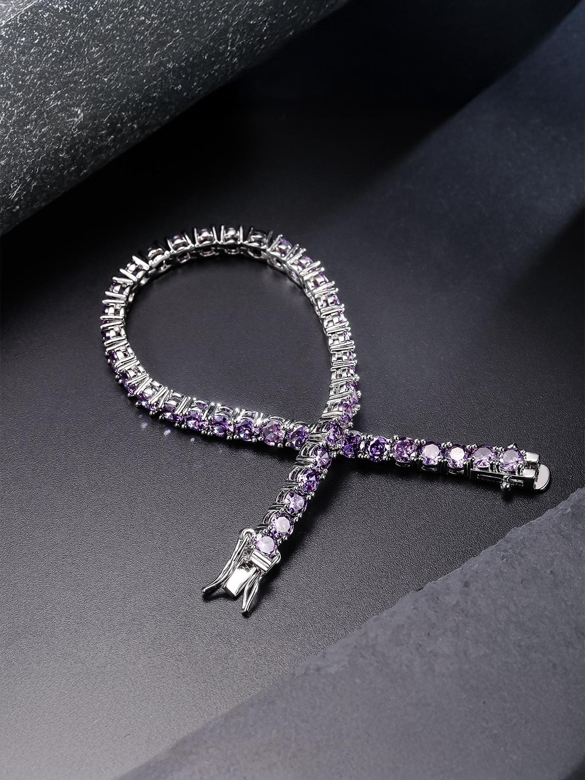 4MM Purple Tennis Bracelet