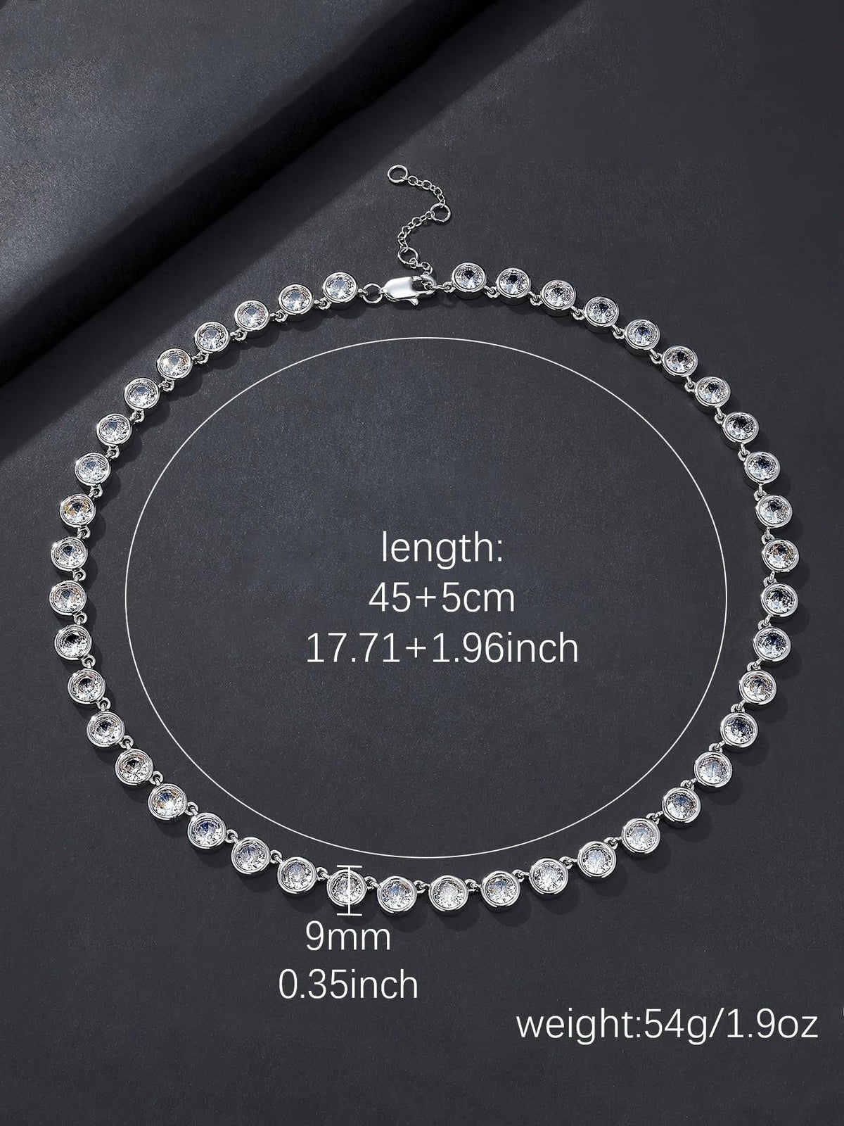 9mm Round CZ Chain