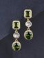 Emerald Green CZ Stud Earrings