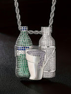 3D Liquor Bottle Pendant