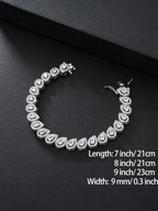 Bling Teardrop CZ Bracelet